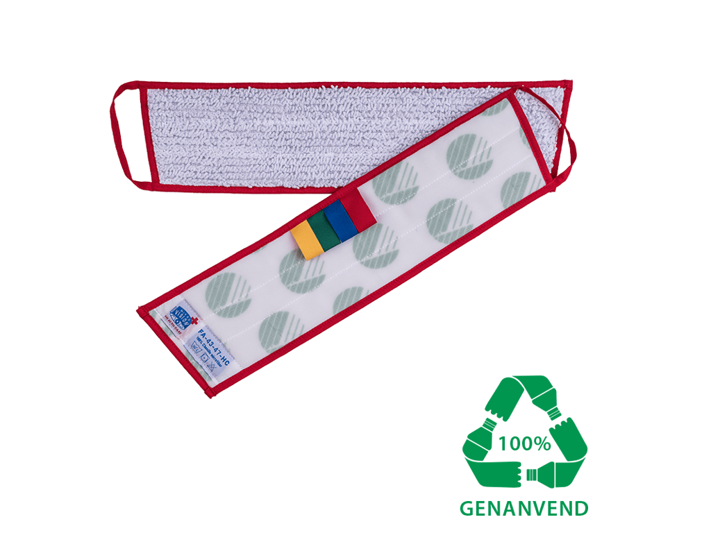 Fladmopgarn til velcro HVID 40cm