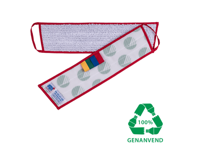 Fladmopgarn til velcro HVID 40cm