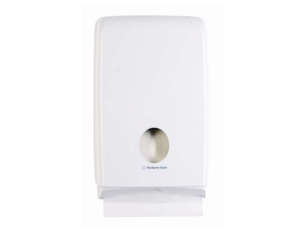 Dispenser Slimfold til håndklædeark HVID