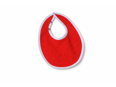 Savlesmæk frotté med vandtæt bagside RØD