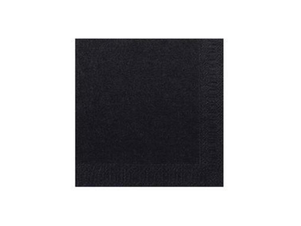 Serviet 33x33 2-lag á 125stk. SORT