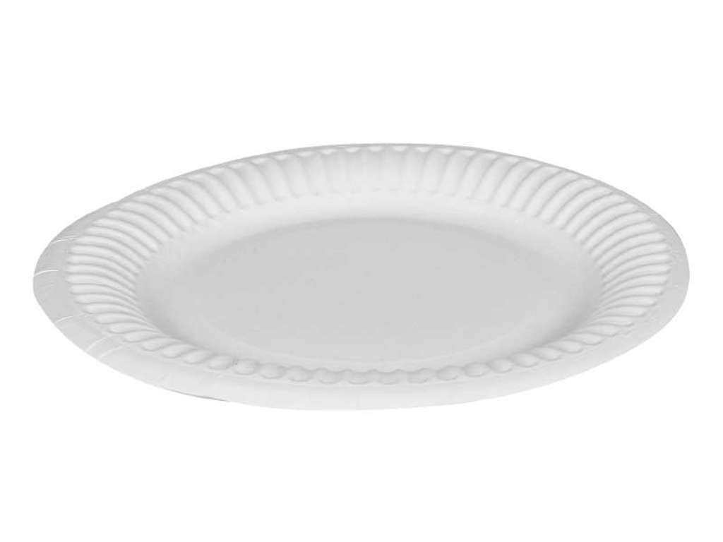 Flad ubehandlet paptalllerken 15 cm á 2000 stk.