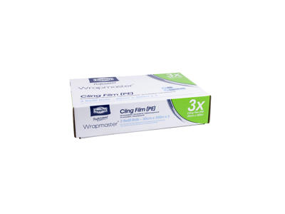 WrapMaster film PVC-fri 30 cm x 300 m á 3 ruller