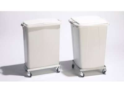 Melcontainer med vogn 60 liter / 25 kg