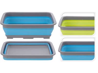 Sammenklappelig balje 8 liter 37 x 27 x 10 cm