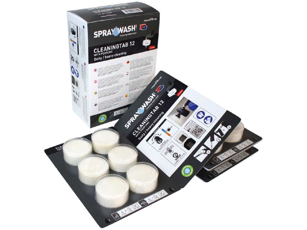 Spraywash Cleantab 12 med parfume 18 stk.