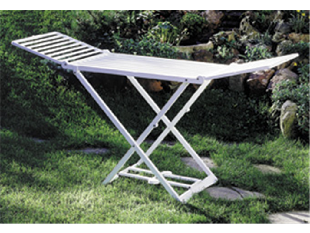 Tørrestativ med vinger HVID