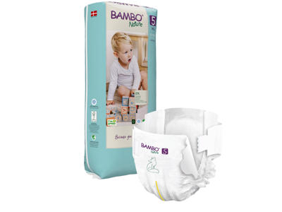 Børneble Junior, størrelse 5 (12–18 kg), 132 stk. – Bambo Nature ECO bleer