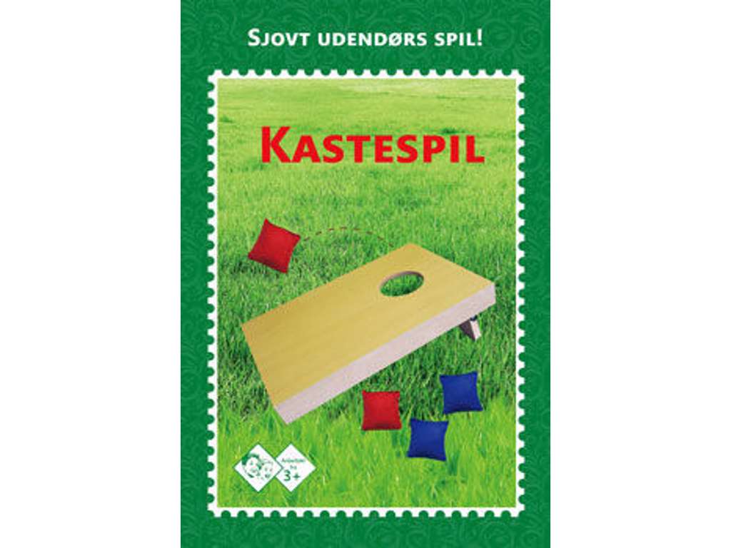 Kastespil i træ med 4 ærteposer