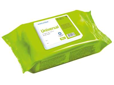 Universalklud Wet Wipe Mini m/vand+sæbe 20 pk a 25 stk