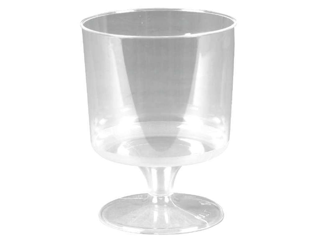 Engangsvinglas på fod PLAST 15 cl á 540 stk.