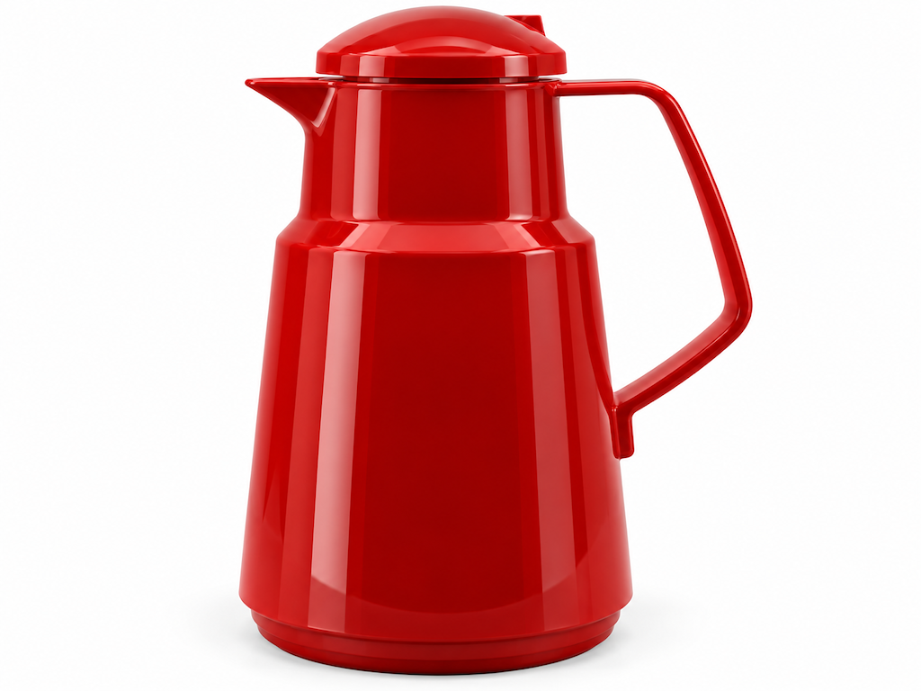 Termokande t.kaffe/the 1 lt. høj RØD