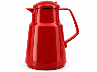 Termokande t.kaffe/the 1 lt. høj RØD