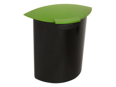 Indsats med låg til papirkurv rund 6lt. Grøn (a)