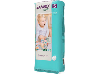 Børneble Junior, størrelse 5 (12–18 kg), 132 stk. – Bambo Nature ECO bleer