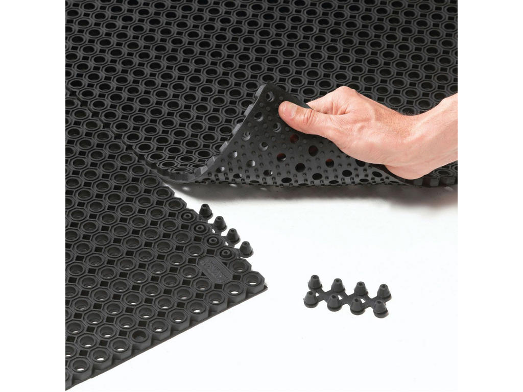 Gummimåtte uden kant lav