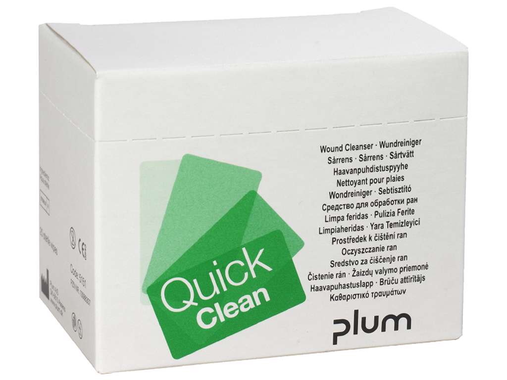QuickClean sårrenseserviet á 20 stk.