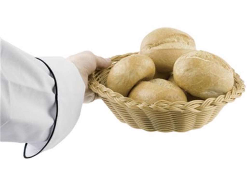 Rund rødkurv i PP-plast Ø26 cm