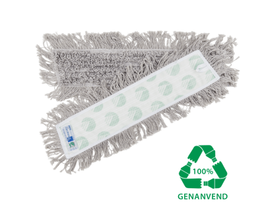 Mopgarn t/velcro m.løkker+microfiber 60cm