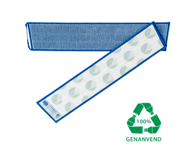 Fladmopgarn i microfiber til fremfører med velcro 60 cm  Blå