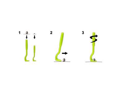 Skovflåt tang 'brækjern' plast 2 stk.