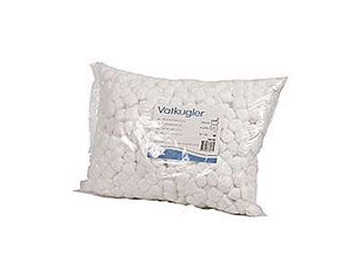 Bomuld vatkugler á 1100 stk.