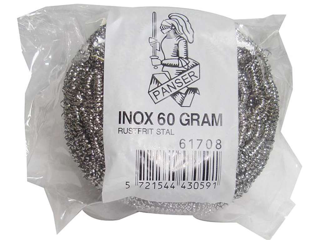 Rensesvamp i rustfri stål