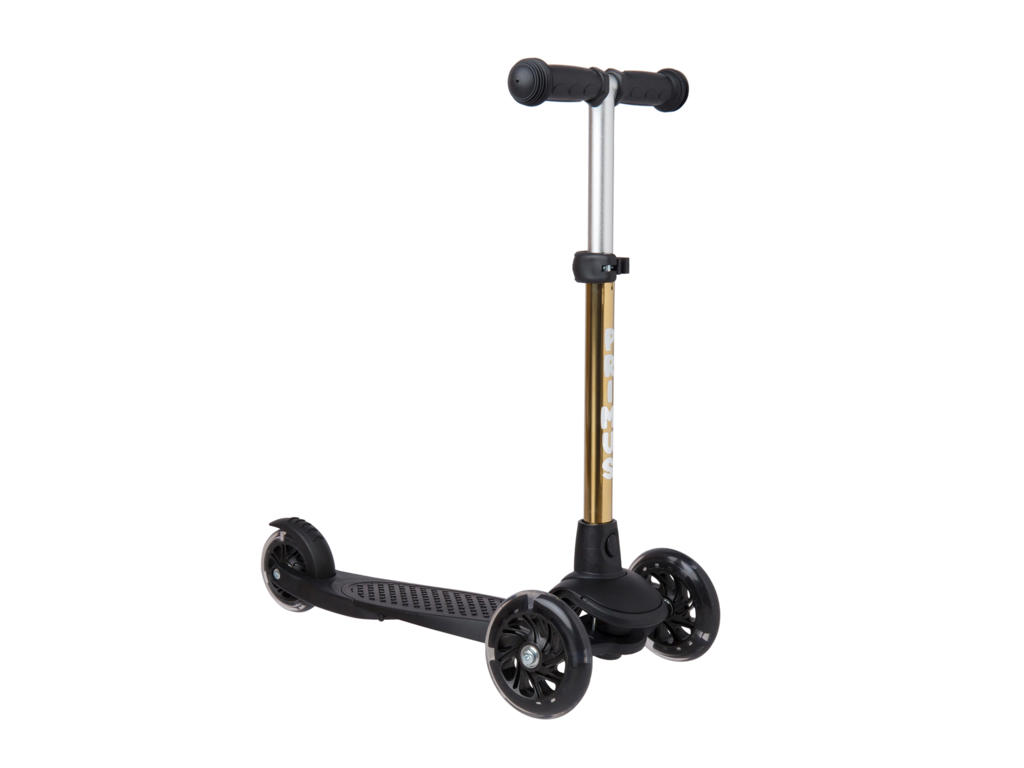 3-hjulet Løbehjul til børn Guld Chrome