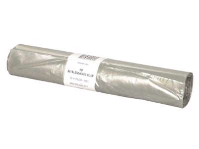 Plastaffaldssæk 70 x 110 cm KLAR á 10 ruller