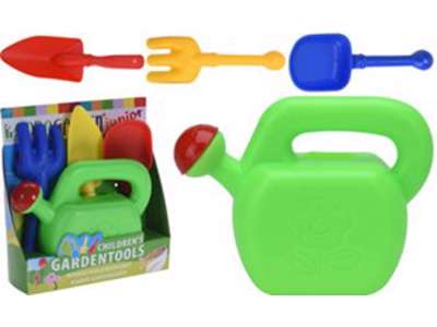 Vandkande+skovl,rive,spade  3 sæt