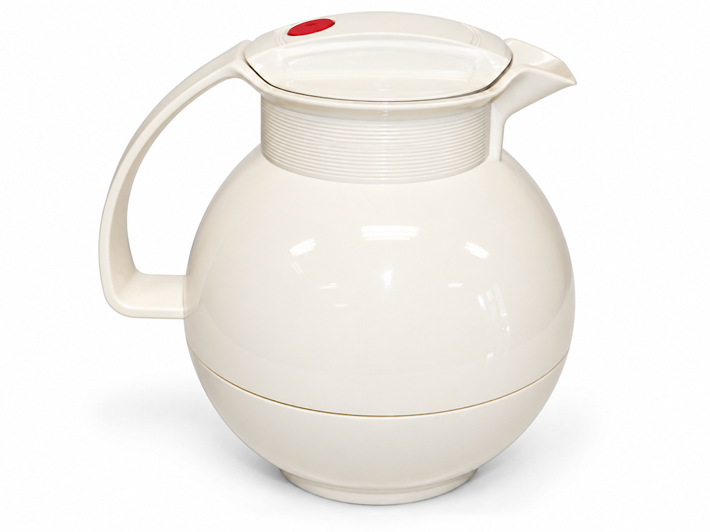 Termokande t.kaffe/the 1lt. kugle HVID