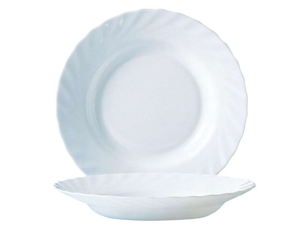 Arcopal dyb tallerken med bølgemøster 22,5 cm á 6 stk.