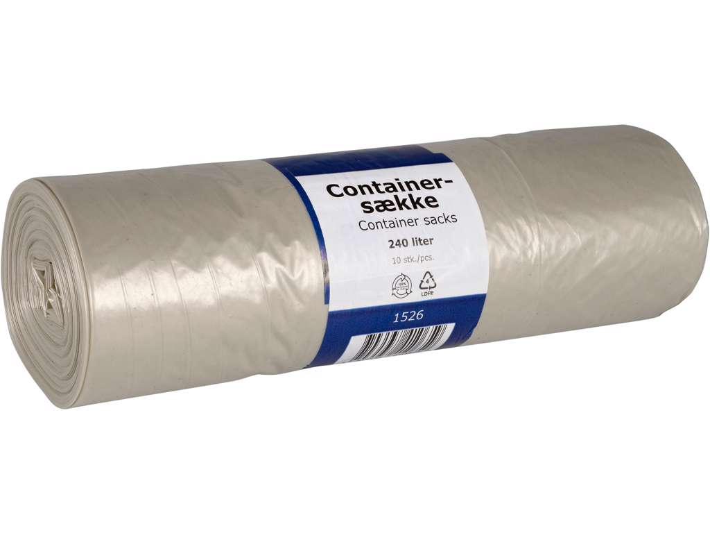 Containersæk KLAR  240 liter á 10 ruller
