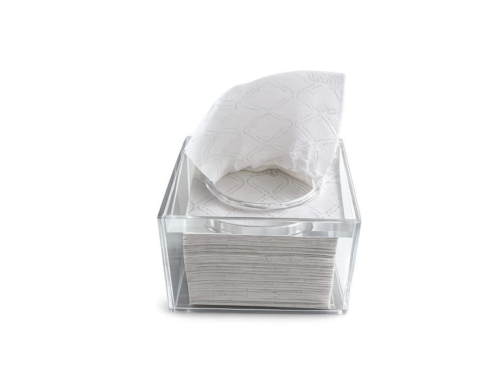 Dispenser til bord for næsepapir PLEXI L 13,5 x B 10 x H 12