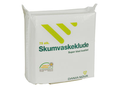 Engangsskumvaskeklud, Øko-Tex, 4200 stk., neutral, freonfri