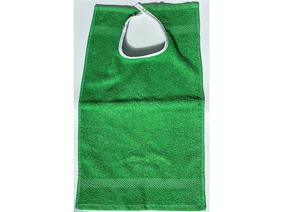 Hagesmæk frotté med tryklås LEGOGRØN 30x50cm