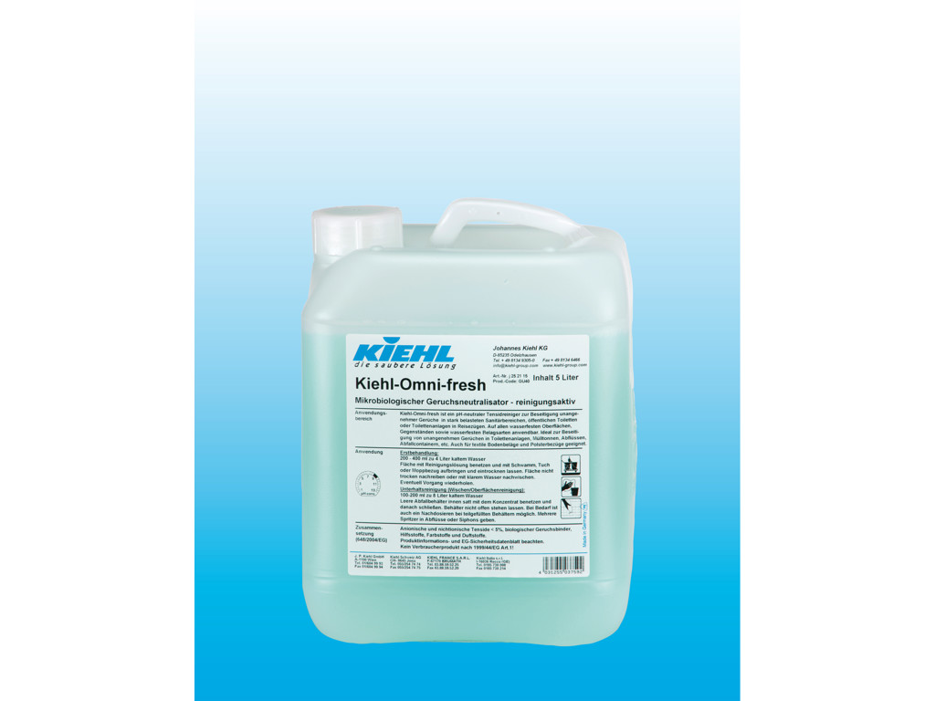 Omni-fresh 6x1 ltr. mikrobiologisk lugtneutralisering KIEHL