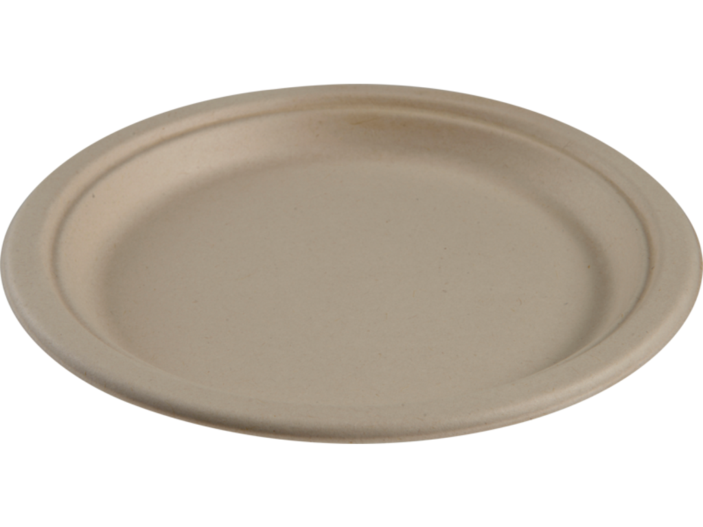 Fibertallerken Ø23 cm. 500 stk