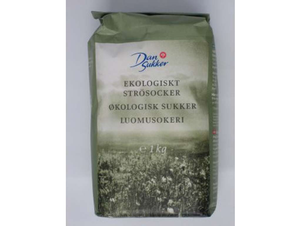 DanSukker økologisk sukker 10 x 1 kg