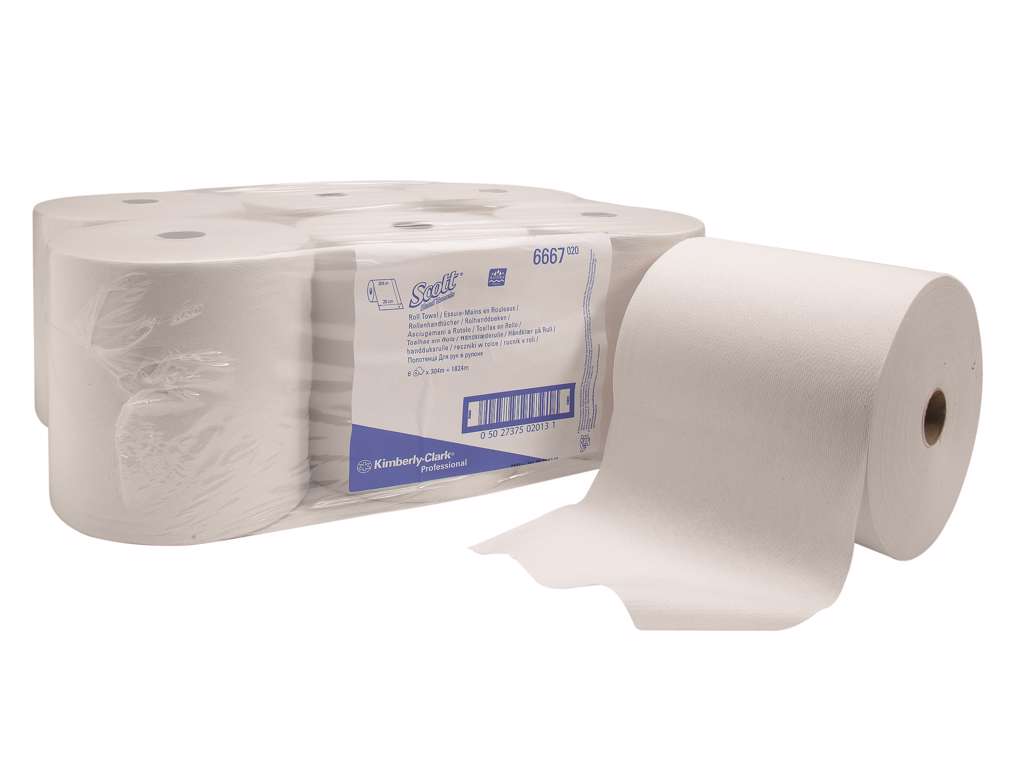 Håndklæderulle til berøringsfri dispenser 6 x 304 m