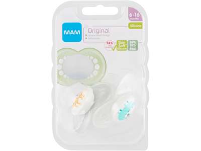 Sut silikone MAM 6-16md á 12 stk