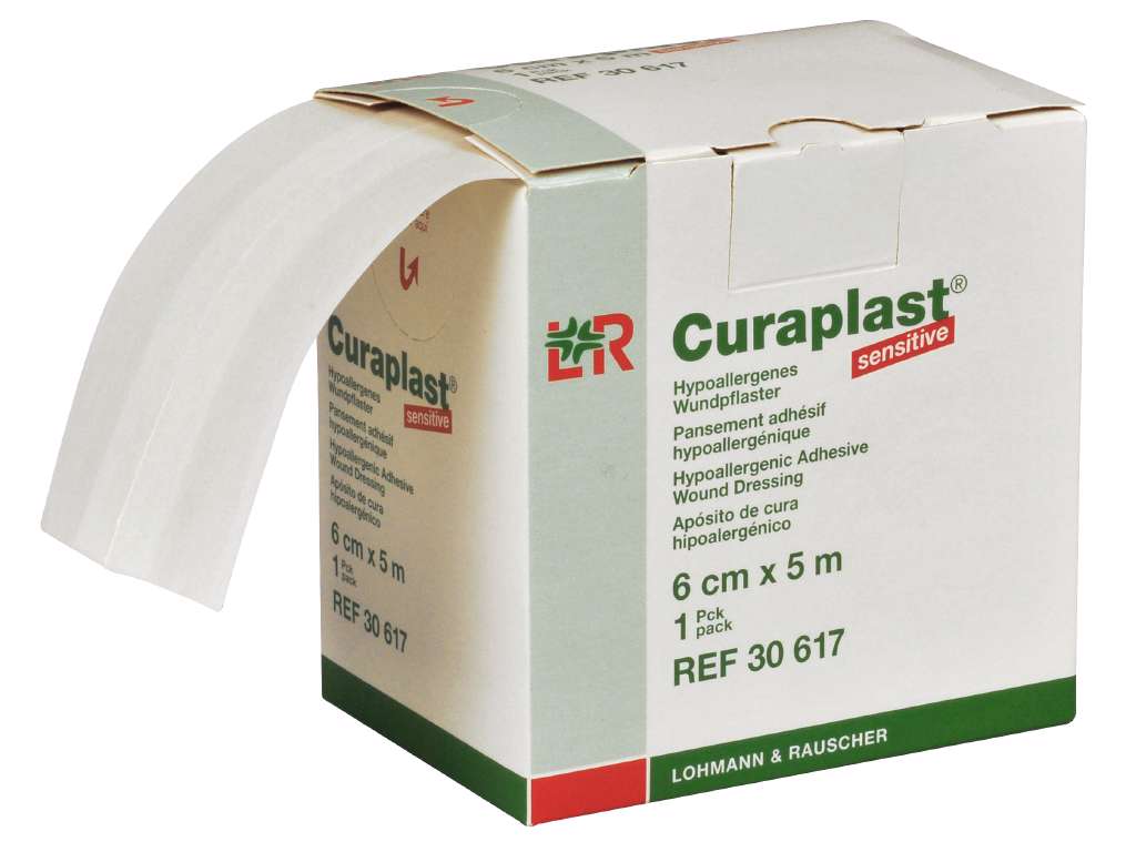 Hæfteplaster rulle 5 m x 6 cm