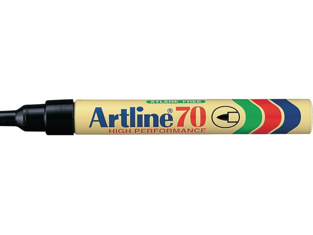 Tusch Permanent Sort rund spids 1,5mm