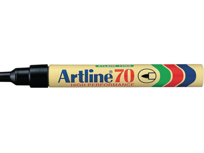 Tusch Permanent Sort rund spids 1,5mm