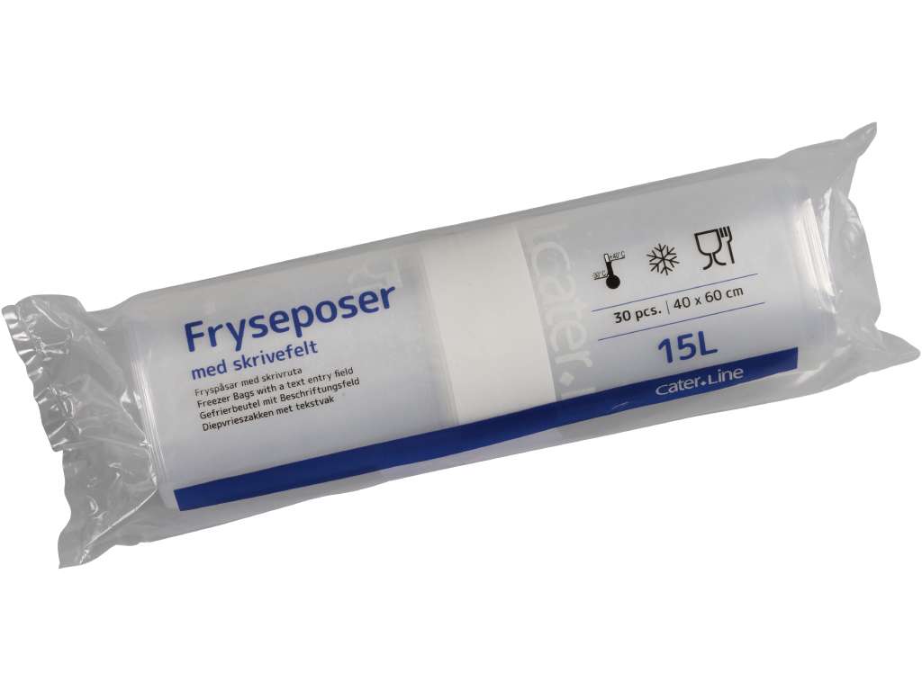 Frysepose 15 liter 40 x 60 25 ruller á 30 posers