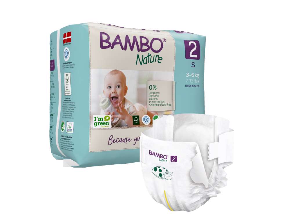 Børneble Mini (2)  3-6 kg 180 stk.