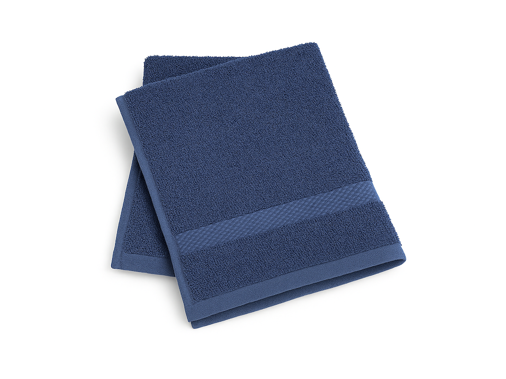 Gæstehåndklæde frotté 30x50cm MARINEBLÅ