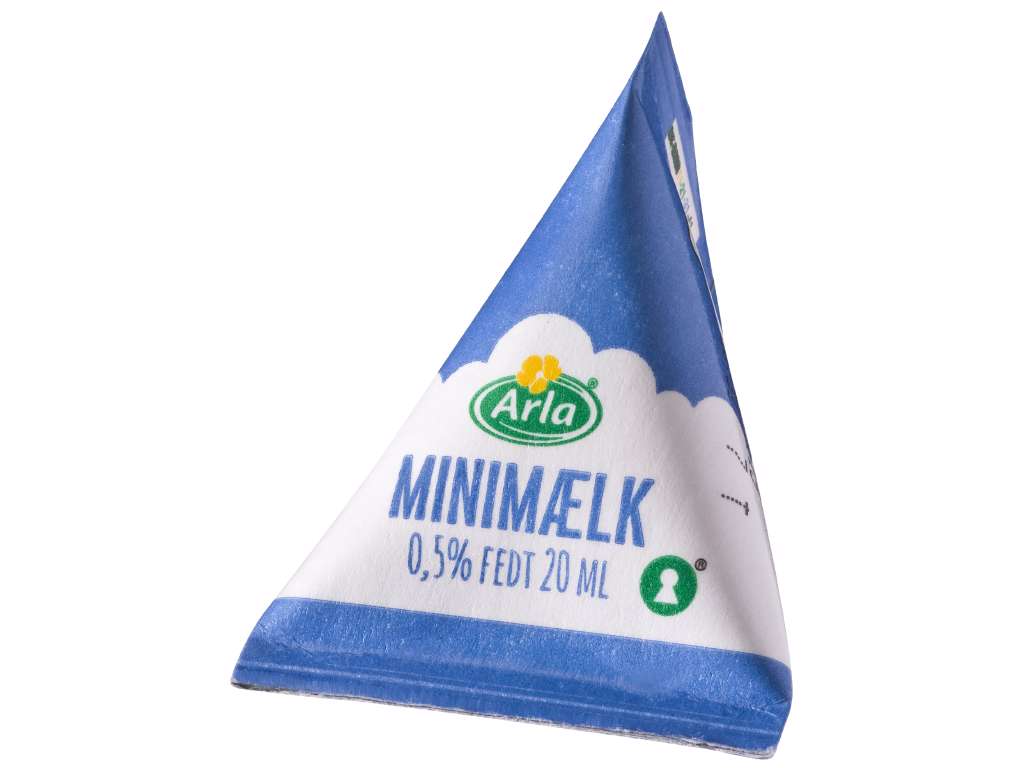 Arla minimælk 0,5%, 20 ml á 100 stk.
