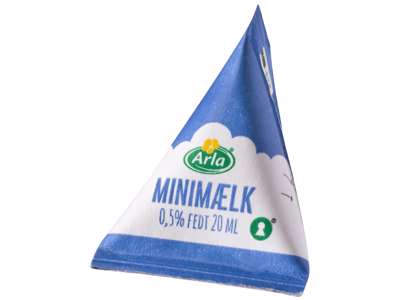 Arla minimælk 0,5%, 20 ml á 100 stk.