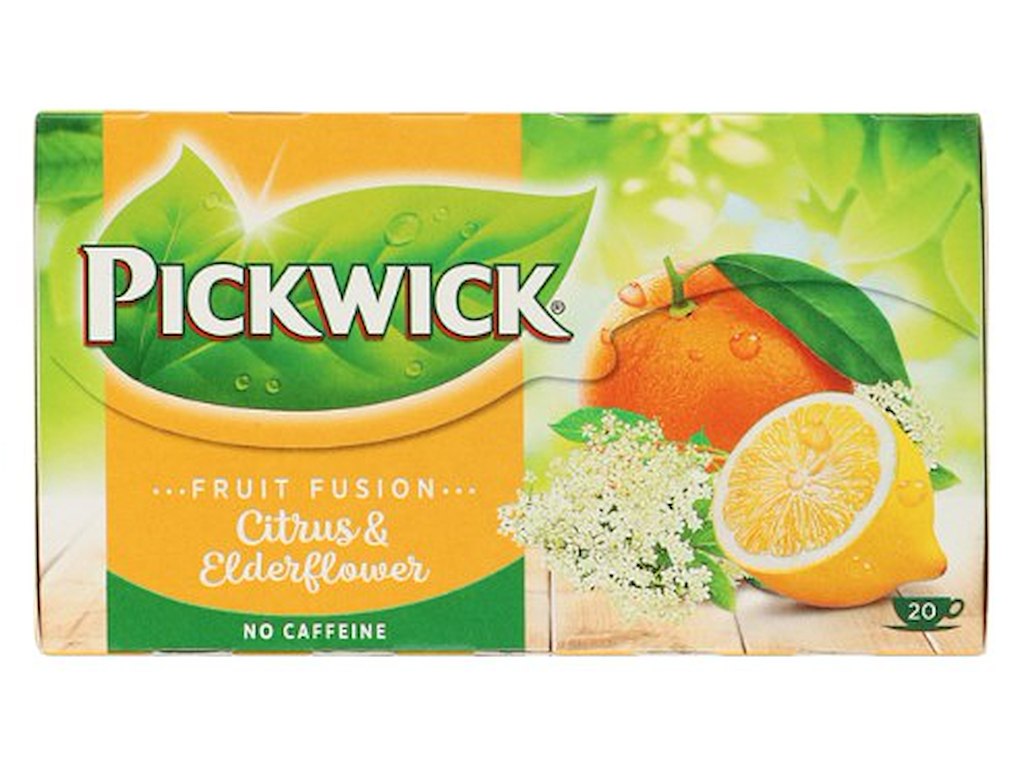 Pickwick sort te m/citrus&hyldeblomst á 20 breve